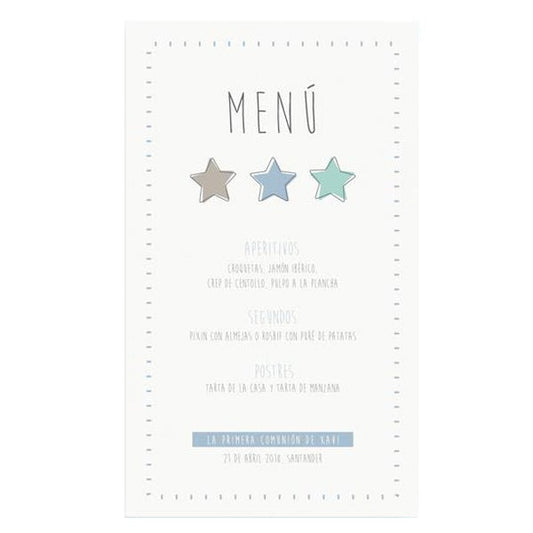 Menú personalizado Estrella