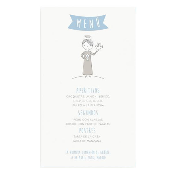 Menú personalizado cáliz