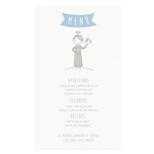 Menú personalizado cáliz