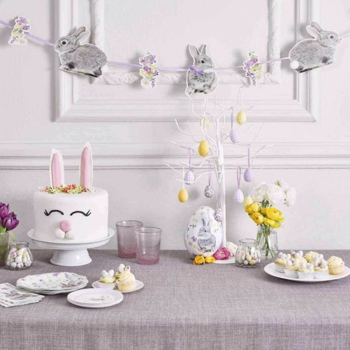 Plato conejito de primavera / 12 uds.