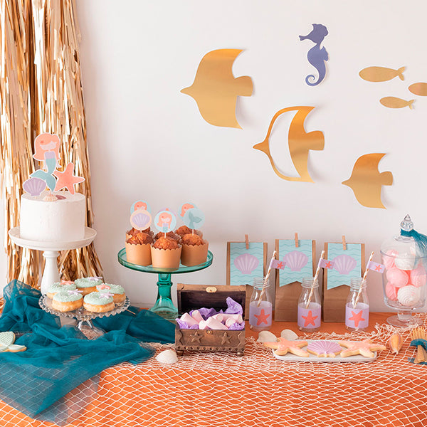 Pack imprimible Sirenas mint