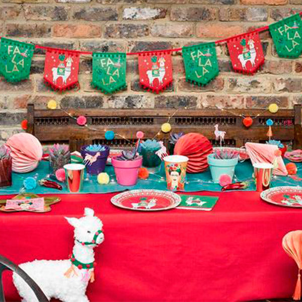 Guirnalda navideña llama boho