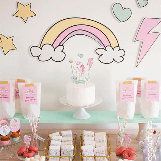 Pack imprimible baby unicorn