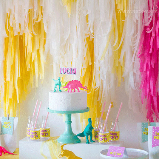 Pack imprimible Confetti neon