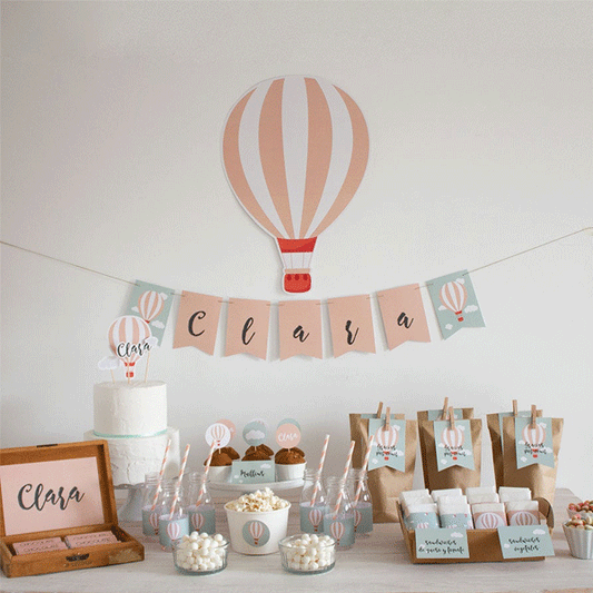 Pack imprimible globo aerostático