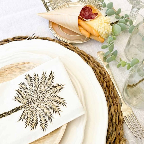 Servilleta Gold Palms Buffet / 15 uds.