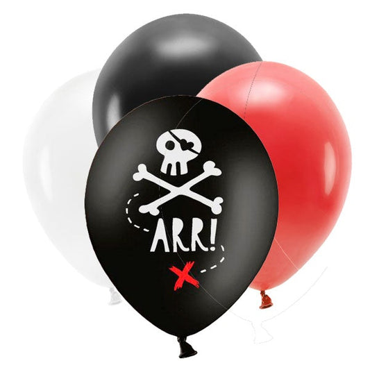 Mix globos colores Pirata ECO / 10 uds.