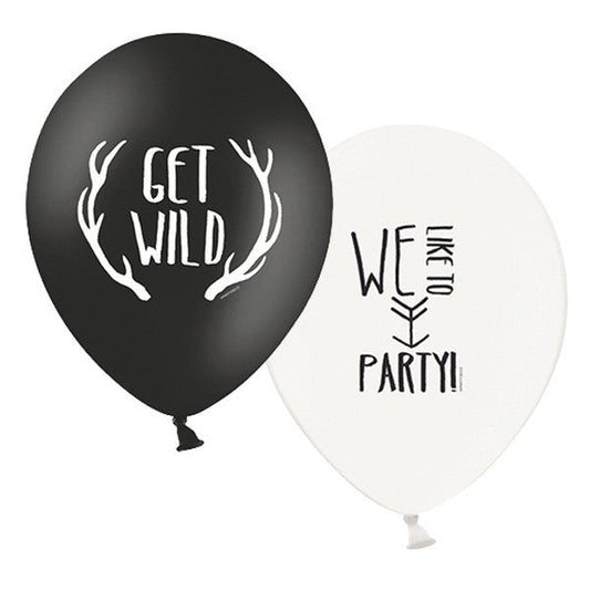 Mix globos WILD / 5 ud. - La Fiesta de Olivia