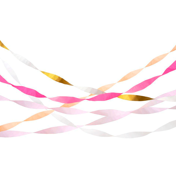 Kit cintas crepé Pink / 5 uds