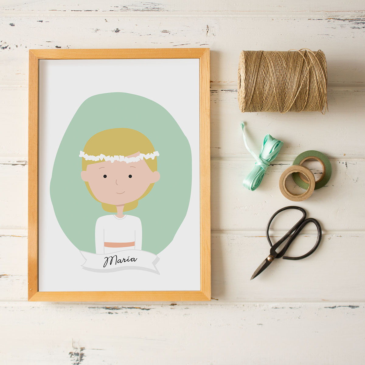 Imprimible lámina personalizada Primera Comunión