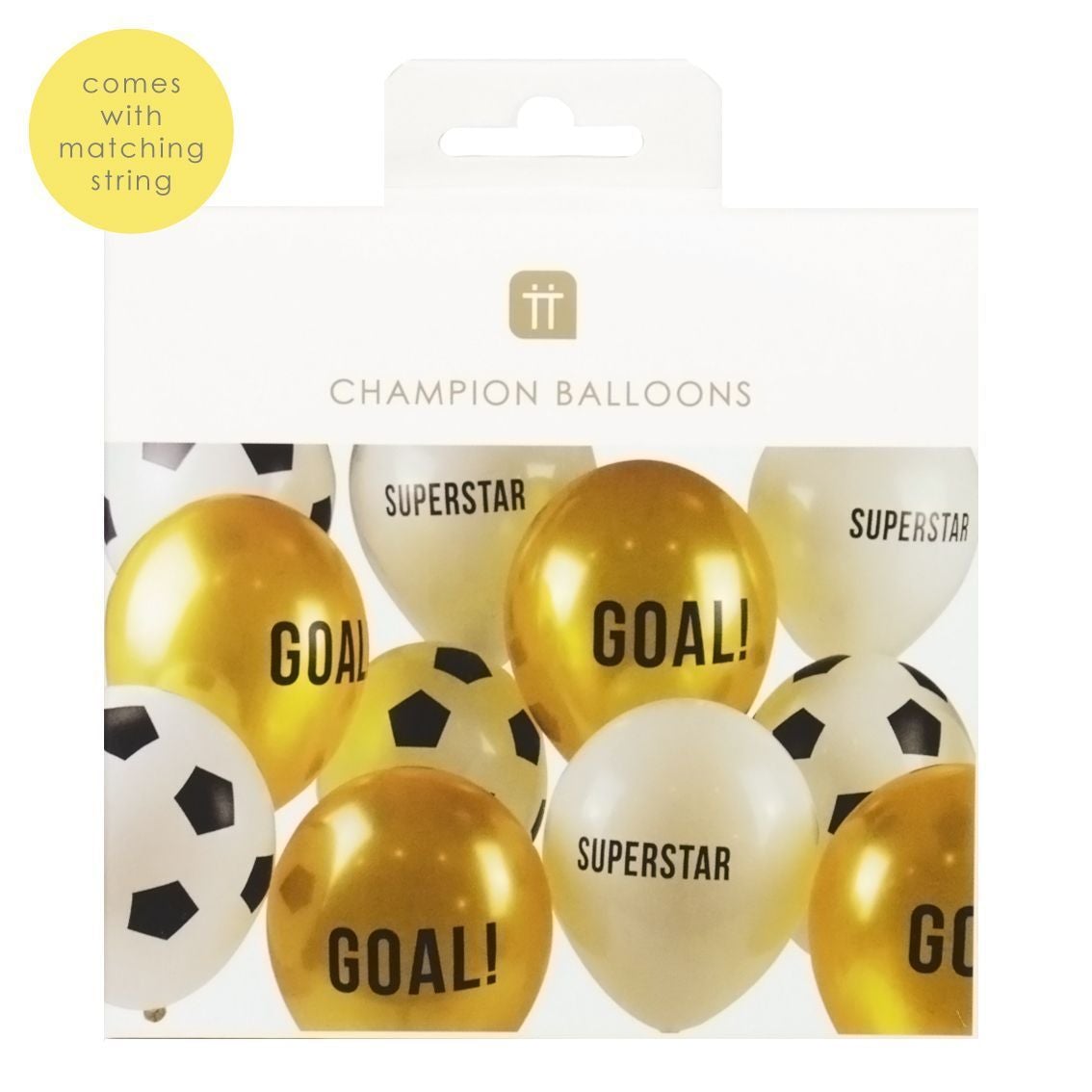 Kit globos fútbol / 12 uds.
