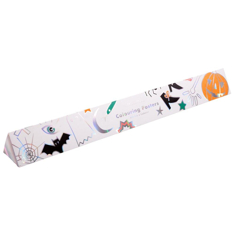 Poster para colorear Halloween / 2 uds.