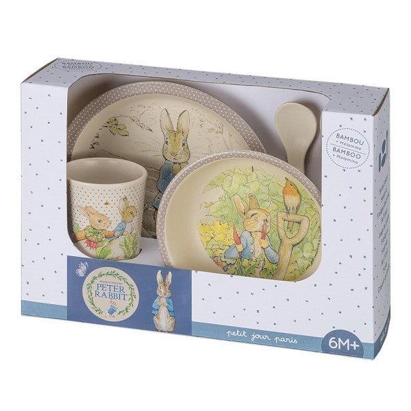 Pack Vajilla de Bamboo Peter Rabbit