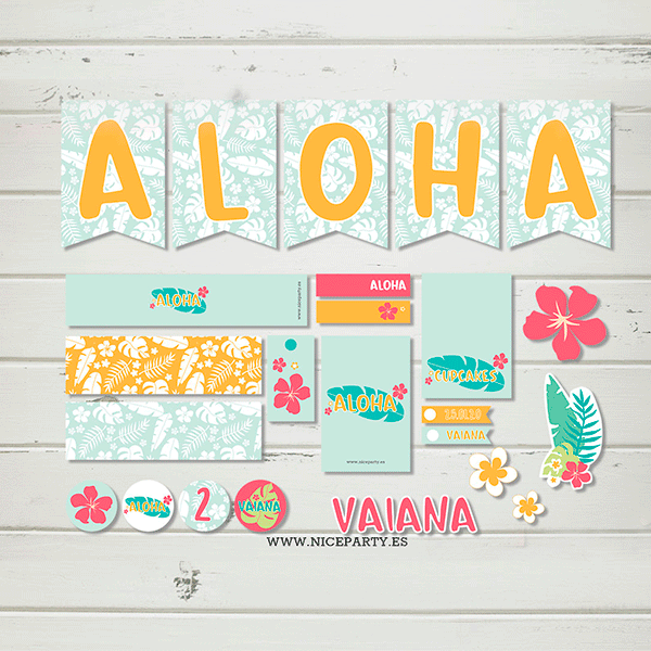 Pack imprimible Hawaii