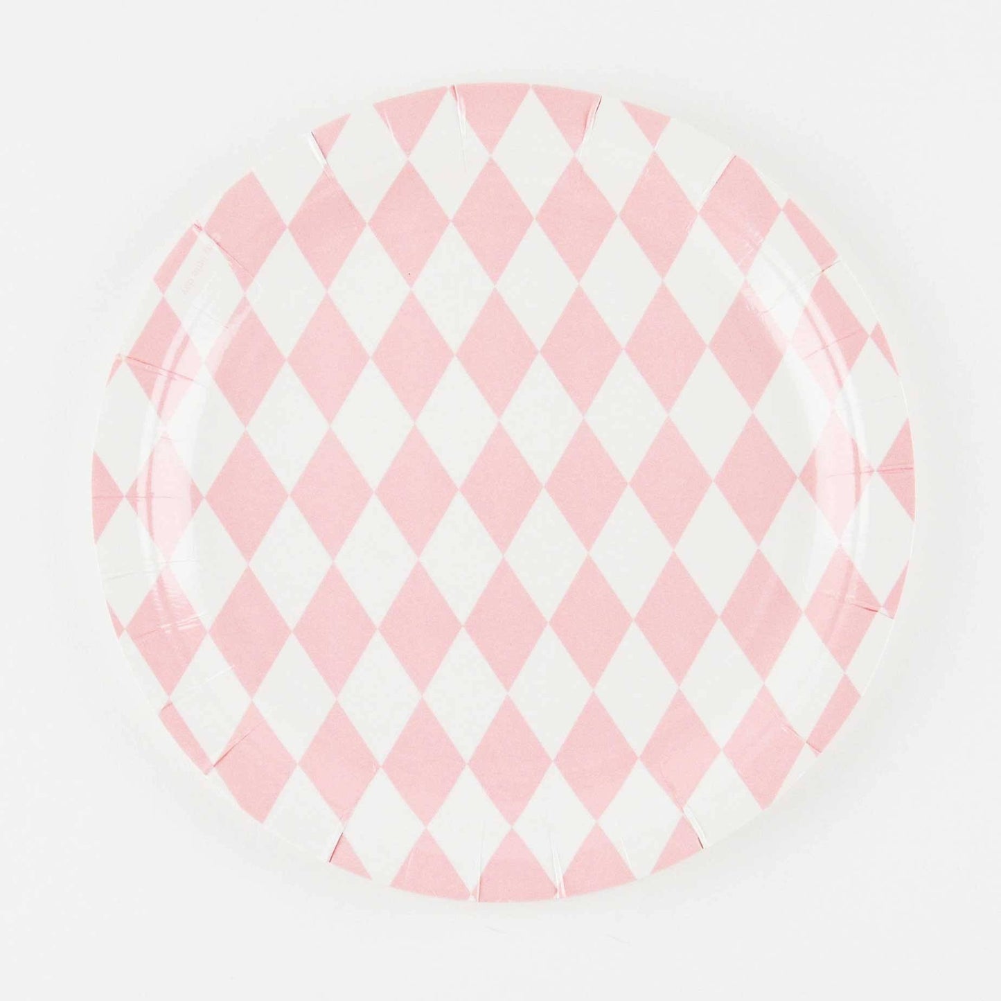 Platos rombos rosa / 8 uds. - La Fiesta de Olivia - 1