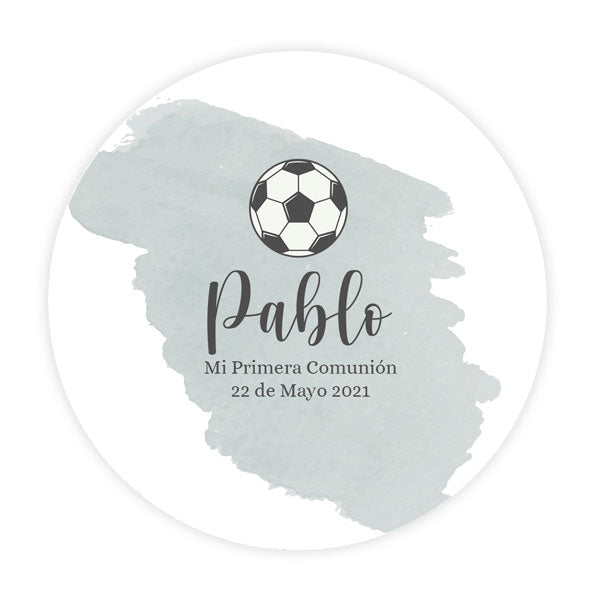 Pegatina personalizada Fútbol Vintage / 12 uds.