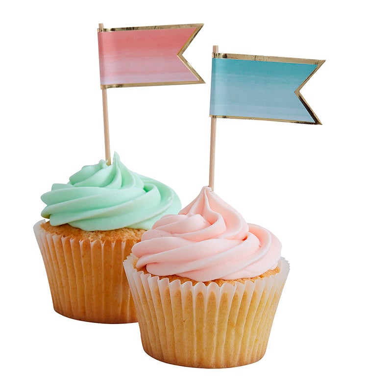 Pinchos rosa y celeste / 10 uds.