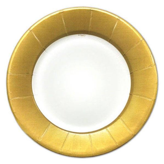 Platos color dorado Linen / 8 uds. - La Fiesta de Olivia