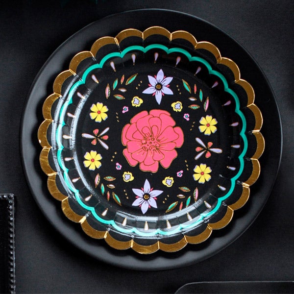 Platos Día de muertos / 6 uds.