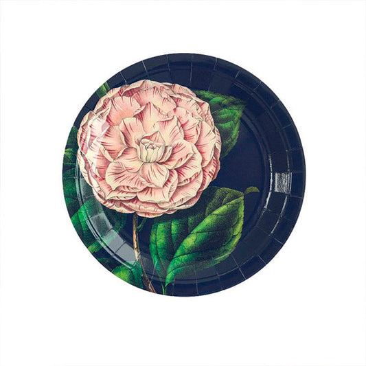 Plato postre camelia clara / 8 uds.