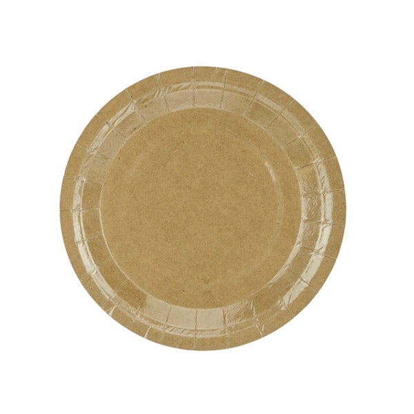 Plato Kraft natural basic/ 6 uds.