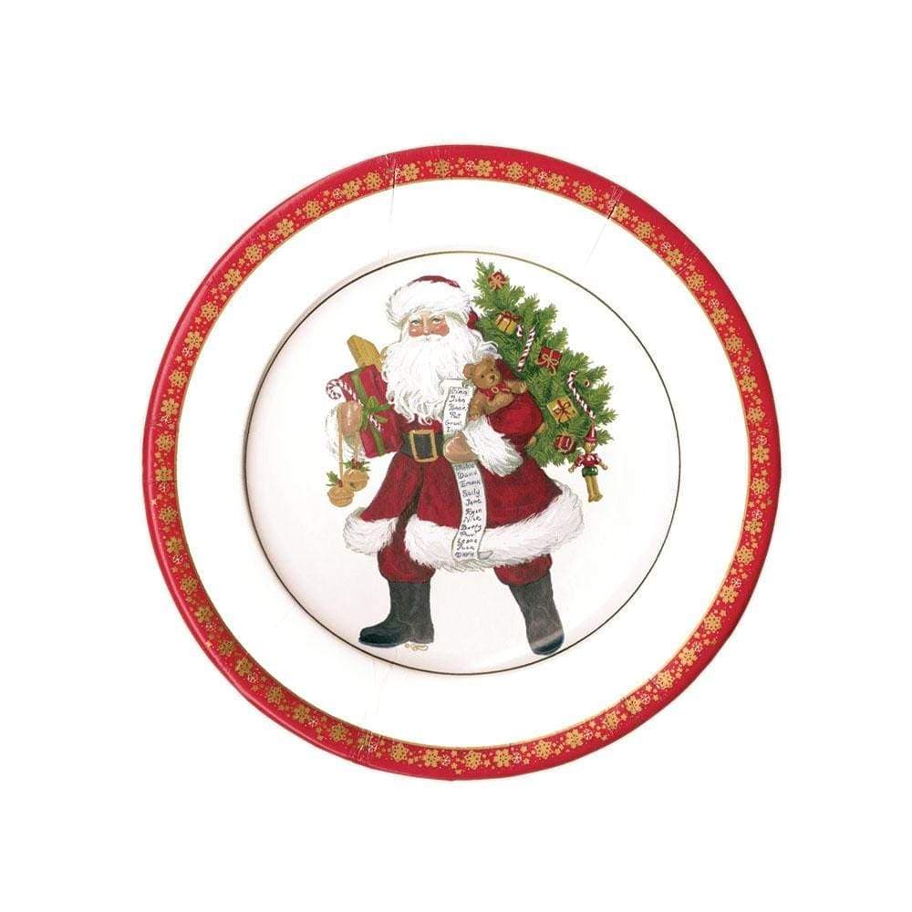 Platos Navidad Lynn Haney Santa / 8 uds.