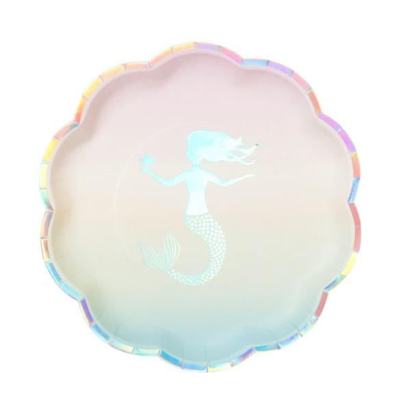 Platos degradé sirenas