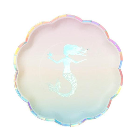 Platos degradé sirenas