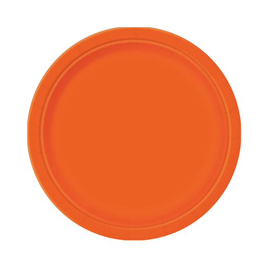 Plato basic naranja / 16 uds.