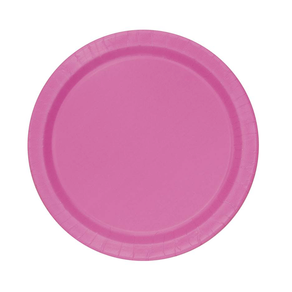 Plato basic fucsia / 16 uds.