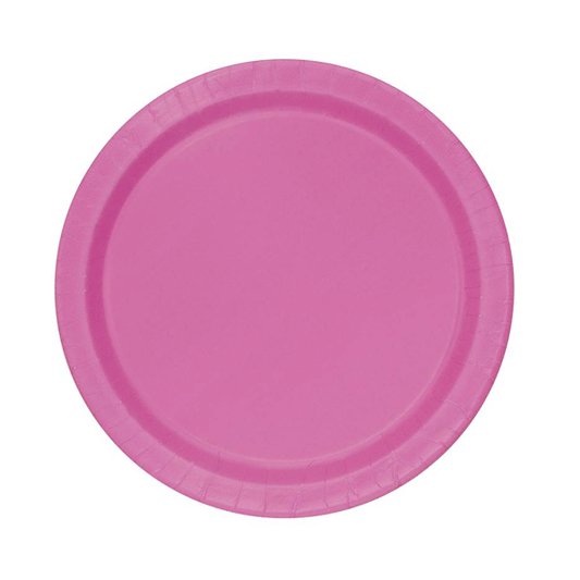 Plato basic fucsia / 16 uds.