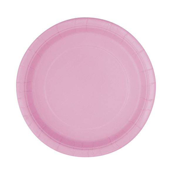 Plato basic rosa / 16 uds.