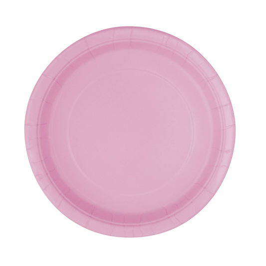 Plato basic rosa / 16 uds.
