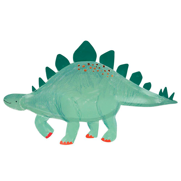 Bandeja dinosaurio vintage / 4 uds.