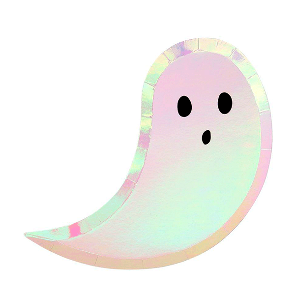 Plato fantasma iridiscente / 8 uds.