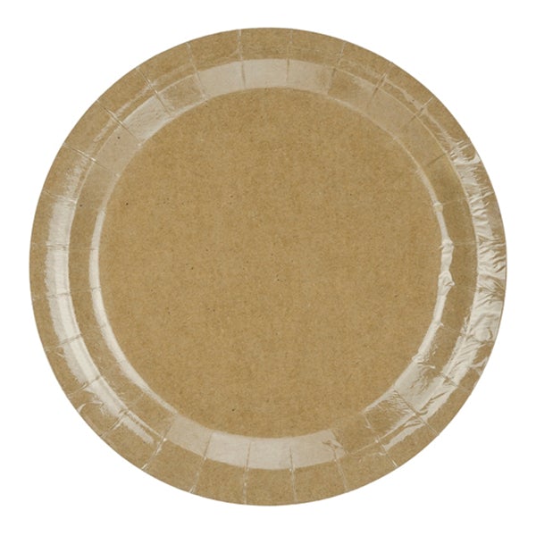 Plato Kraft natural basic/ 6 uds.