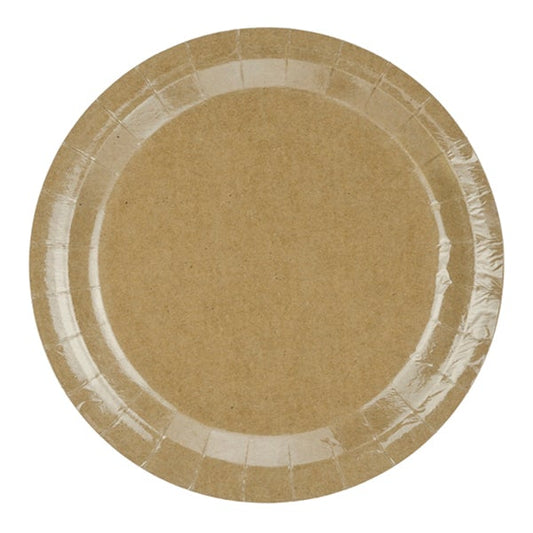 Plato Kraft natural basic/ 6 uds.