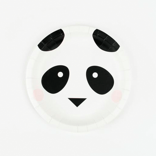 Platos Eco mini Panda / 8 uds.
