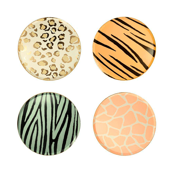 Platos Mix Animal Print S / 8 uds.