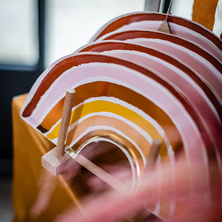 Plato arcoíris boho / 8 uds.