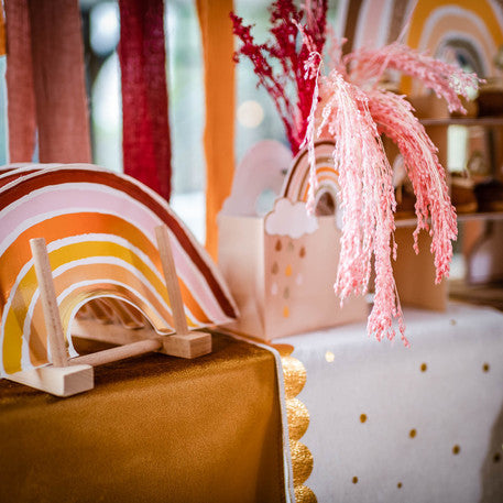 Plato arcoíris boho / 8 uds.