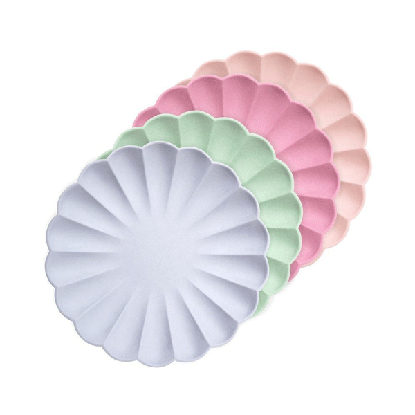 Platos mix pastel postre Eco / 8 uds.