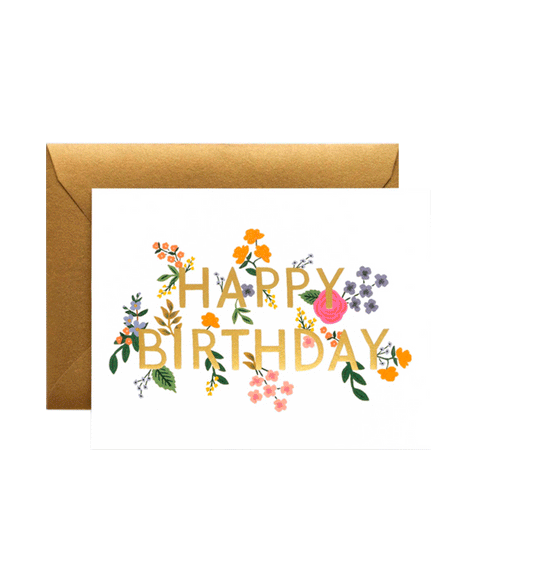 Tarjeta Birthday flores silvestres R. Paper & Co