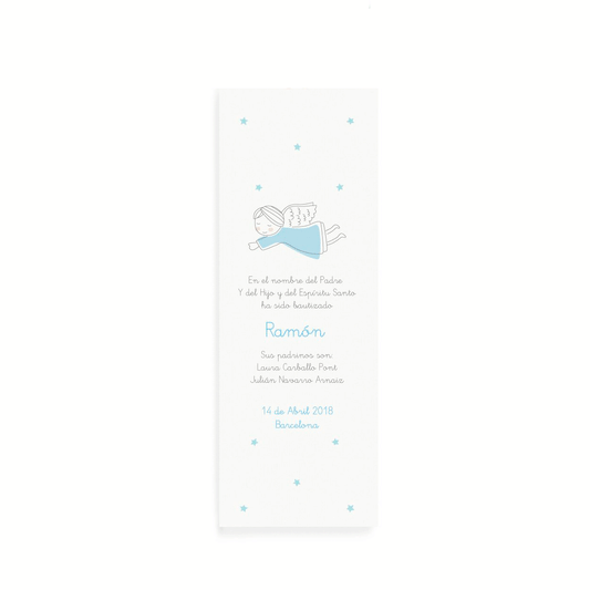 Punto de libro ángel azul