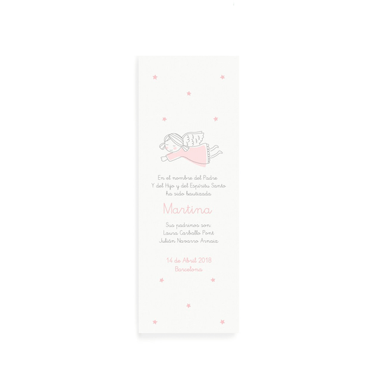 Punto de libro ángel rosa