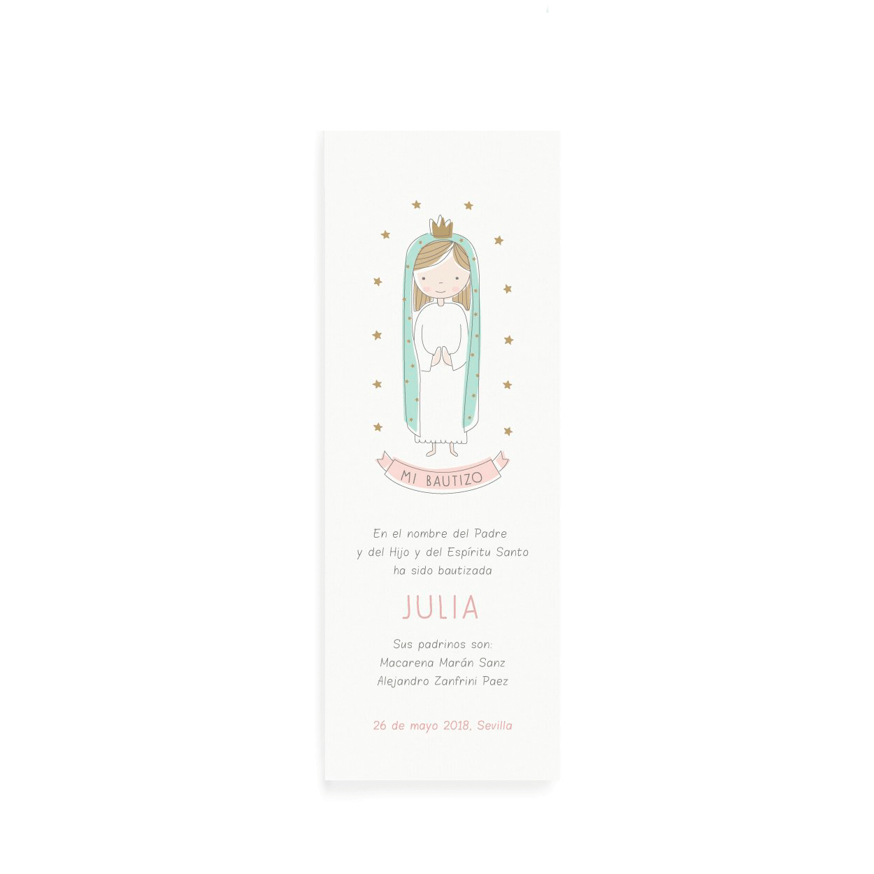 Punto de libro Virgen María