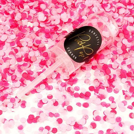 Push pop confeti rosa