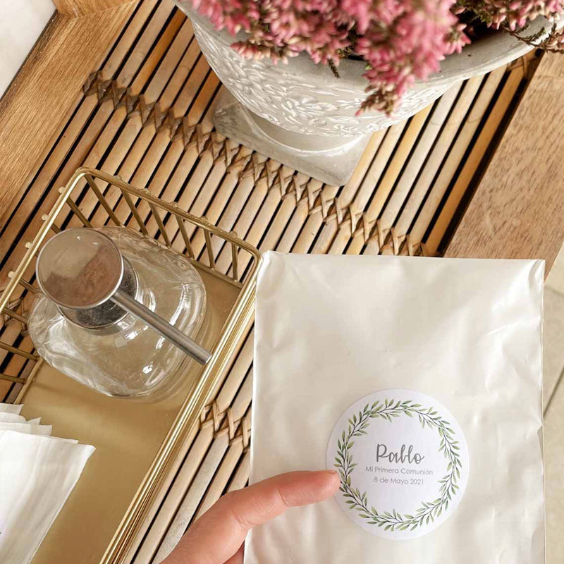 Set higiénico personalizado Olivo / 6 uds.