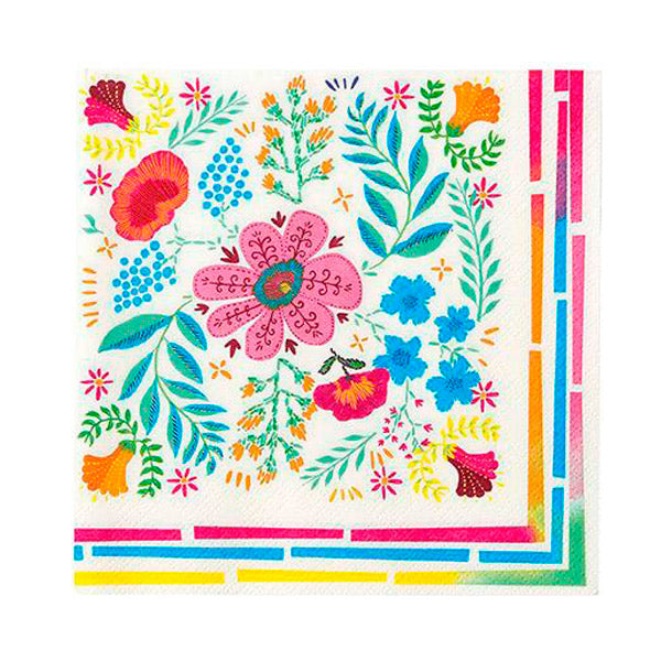 Servilletas boho floral Lunch / 20 uds.
