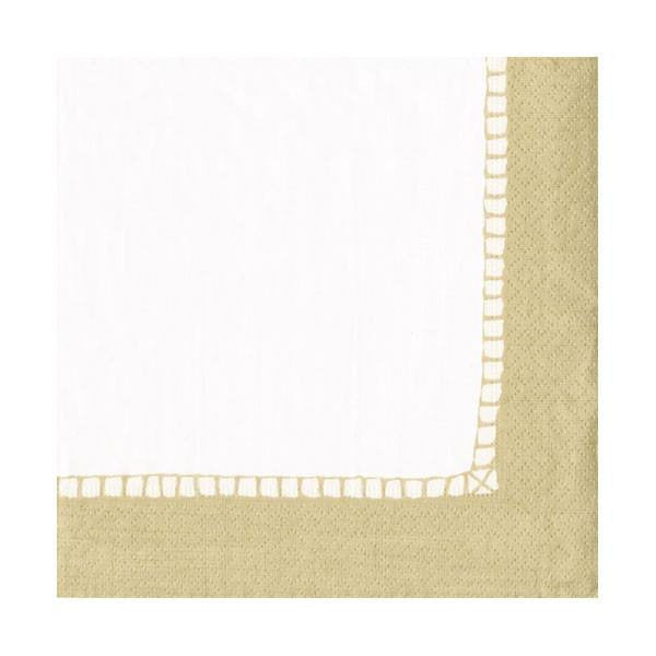 Servilletas Linen dorado / 20 uds. - La Fiesta de Olivia